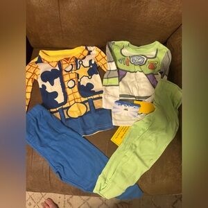 Set of two Toy Story pajama sets (4 piece) size 2T -NWT